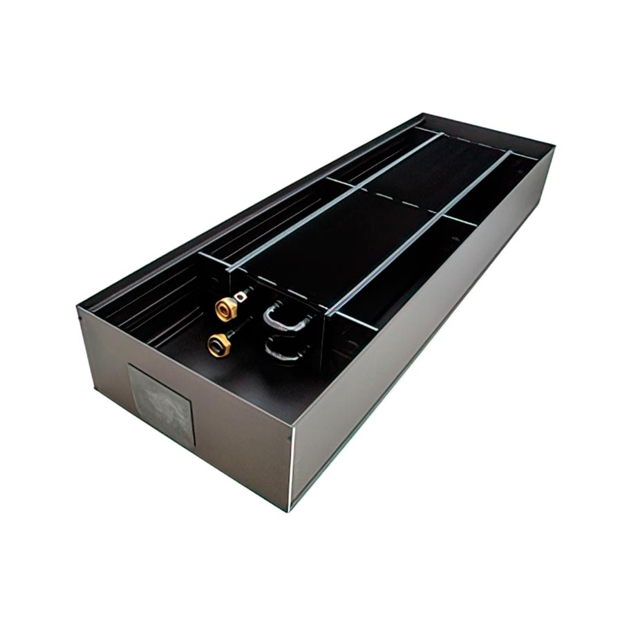 Конвектор внутрипольный водяной 180×140×1000, естественная конвекция, без решетки, WSKP